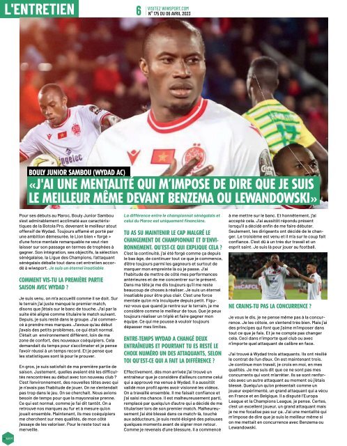 Journal wiwsport n175 - 06 avril 2023