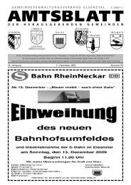 Amtsblatt vom 11.12.09 - Meckesheim