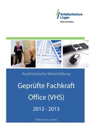 Geprüfte Fachkraft Office (VHS) - Europäischen Prüfungszentrale ...