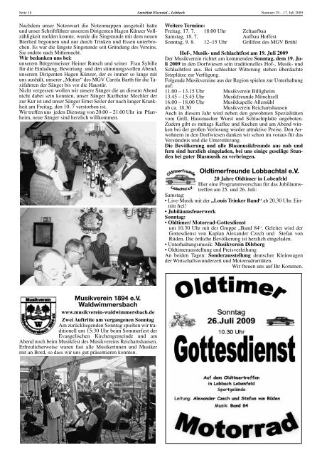 Amtsblatt vom 17.07.09 - Meckesheim