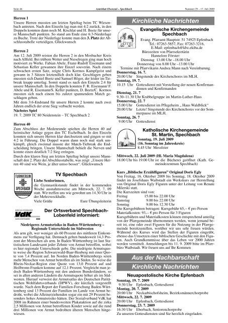 Amtsblatt vom 17.07.09 - Meckesheim