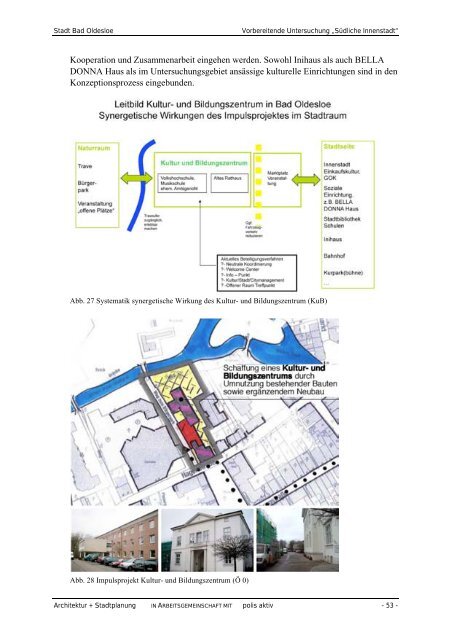 Stadt Bad Oldesloe Vorbereitende Untersuchung gemäß § 141 BauGB