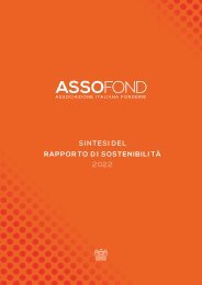 Sintesi del Rapporto di sostenibilità Assofond 2022