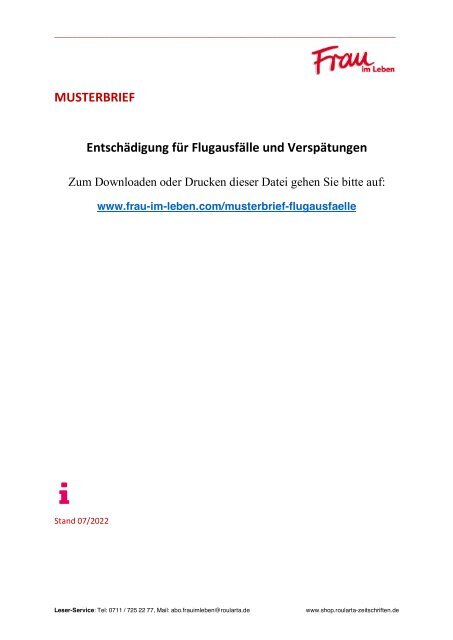 Gepack Verspatet Entschadigung Musterbrief