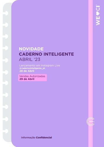 Lançamentos Abril 2023 | Caderno Inteligente