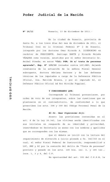 Poder Judicial de la Nación - Ministerio Público Fiscal - República ...