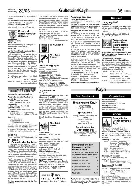 Große Kreisstadt - Herrenberg