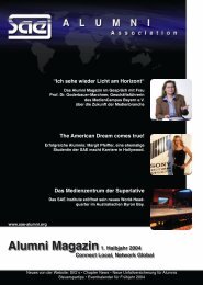 Alumni Magazin Connect Local, Network Global 1. Halbjahr 2004