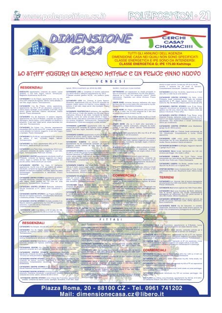 88100 CZ - Tel. 0961 741202 Mail - pole position