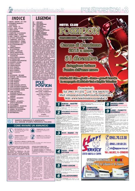 88100 CZ - Tel. 0961 741202 Mail - pole position