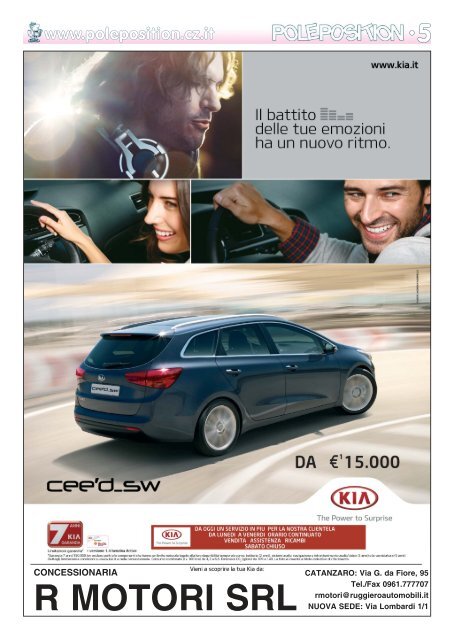 88100 CZ - Tel. 0961 741202 Mail - pole position