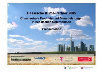 Neckermann macht's möglich - Klima-Partner 2007/08