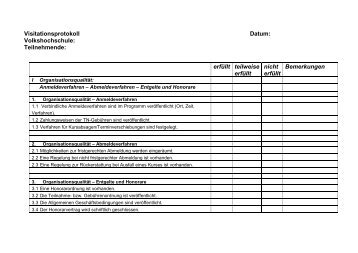 Fragenkatalog - Landesverband der Volkshochschulen Schleswig ...