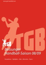 Bessunger Handball-Saison 08/09 - TGB 1865 Darmstadt