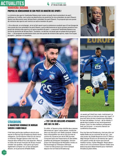 Journal wiwsport n176 - 07 avril 2023