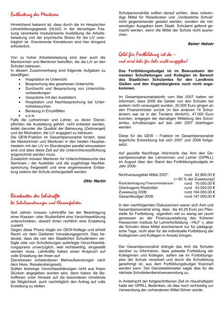 Informationen zum Thema - Download - GEW | Kreisverband ...