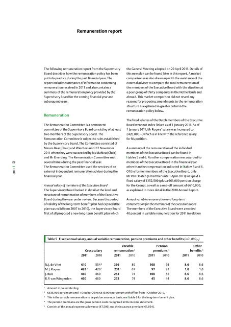 BAM Abbreviated Annual Report 2011 - Siteseeing in the world of ...