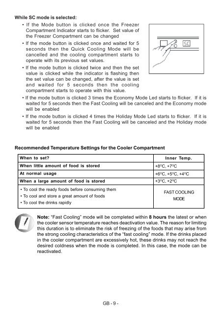 SJ-F320V-WH/SL/S Operation-Manual GB CZ SK HU GR LT ... - Sharp