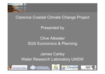 Clive Attwater (SGS Economics and Planning) - Clarence City Council