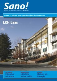 LKH Laas: „Ein familiäres Haus” - Sano!