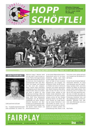 Hopp Schöftle Nr. 52 / Juni 2008 - SC Schöftland