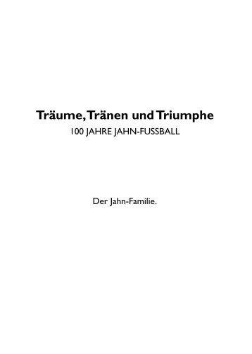 Träume n und Triumphe - SSV Jahn Regensburg