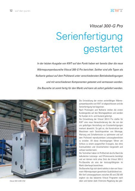 auf den Punkt - Ausgabe 01 2011 - Kwt - Viessmann