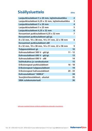 ERIKOISNOPEAT KAHVASULAKKEET ... - HellermannTyton