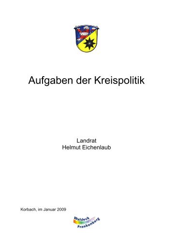Aufgaben der Kreispolitik - im Landkreis Waldeck Frankenberg
