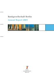 Bankgesellschaft is focussing on core business - Landesbank Berlin