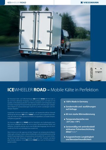ICEWHEELER ROAD - Viessmann Kältetechnik AG