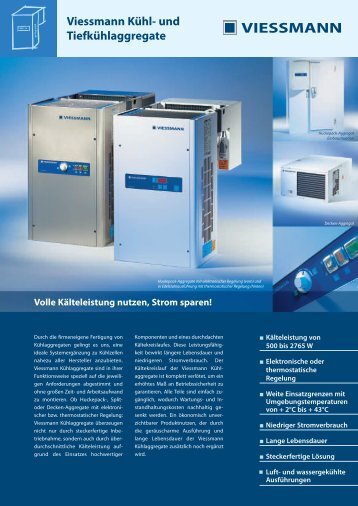 Viessmann Kühl- und Tiefkühlaggregate - Alpha Kältetechnik Handels