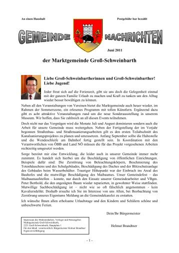 G'mari-schaun 2011 - Marktgemeinde Groß-Schweinbarth