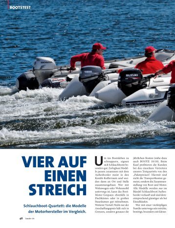 VIER AUF EINEN STREICH - Brunswick Marine