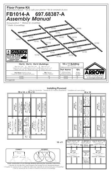 6' x 6' x 6' Shed-in-a-Box® Assembly Instructions ...