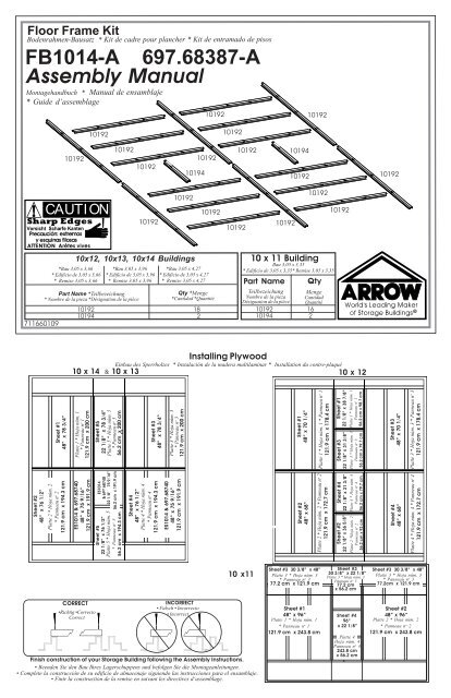 Assembly Manual Fb1014 A 697 68387