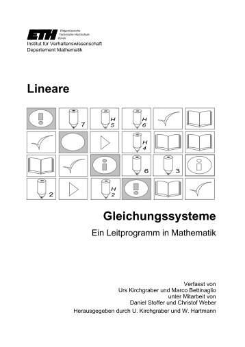 Lineare Gleichungssysteme - ETH Zürich