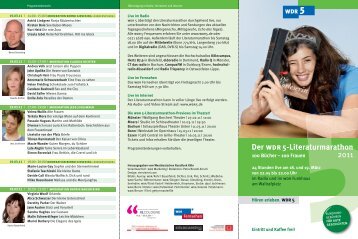 Der wdr 5-Literaturmarathon 2011