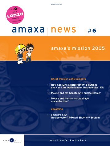 Amaxa news #6 - lonza