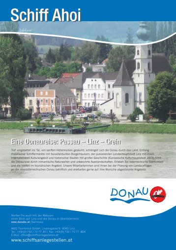 Anlegestellen zwischen Linz und Grein - Donau Oberösterreich