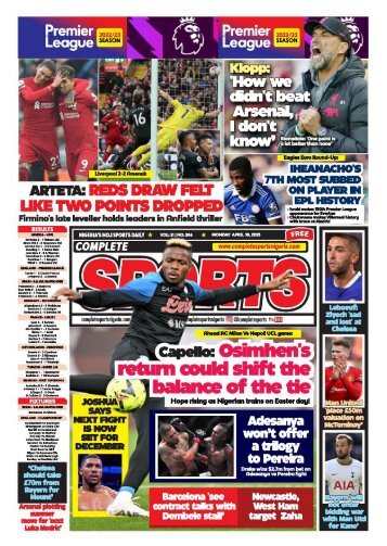 Complete Sports - Monday, April 10, 2023