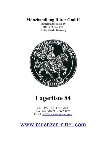 münzen des mittelalters - Münzhandlung Ritter GmbH