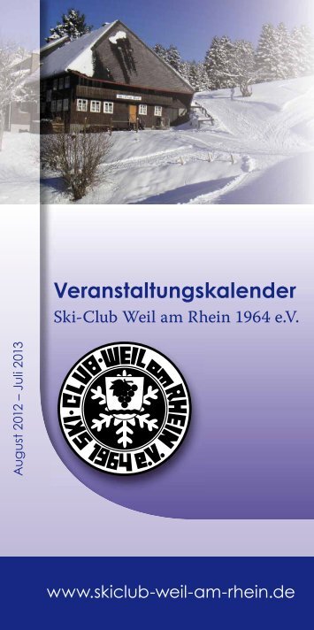 Veranstaltungskalender - Ski-Club Weil am Rhein