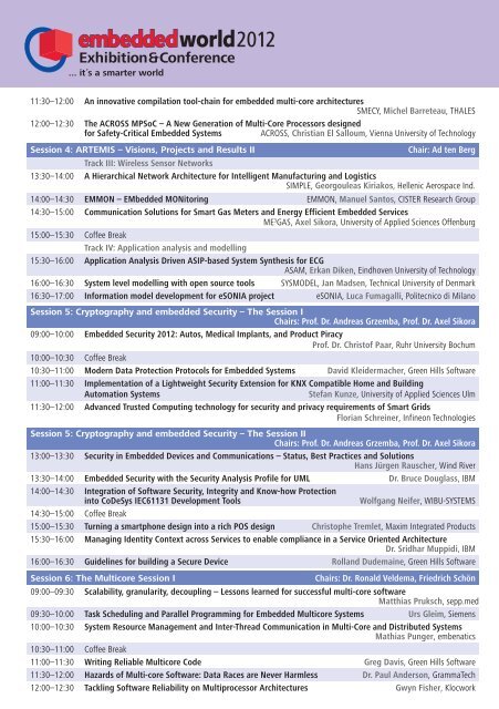 ConFEREnCE PRoGRAM - Escrypt