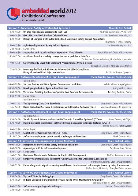 ConFEREnCE PRoGRAM - Escrypt