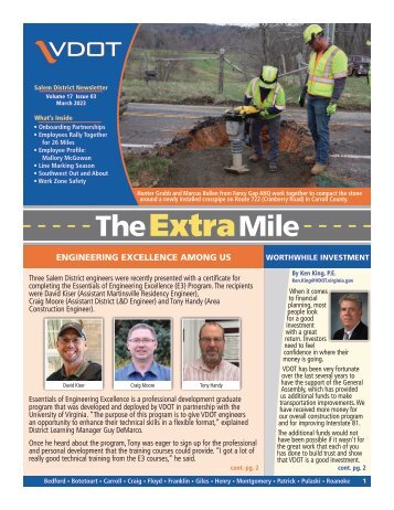 Salem - The Extra Mile - March 2023