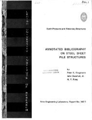 annotated· bibliog·raphy on steel sheet pi le ... - Lehigh University