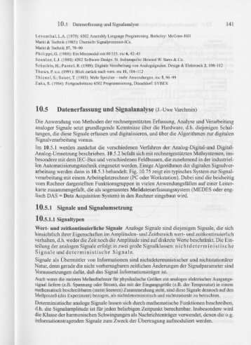 10.5 Datenerfassung und Signalanalyse (J.-Uwe Varchmin) - PTB