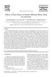 Effects of heat release in laminar diffusion flames - Mechanical ...