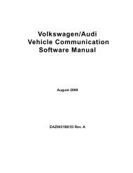 Volkswagen/Audi Vehicle Communication Software Manual - Snap-on